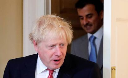 El primer ministro del Reino Unido, Boris Johnson, este viernes en Londres.
