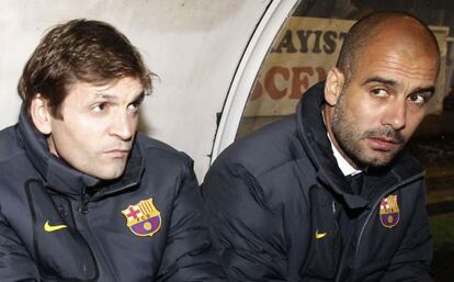 VIlanova y Guardiola, la pasada temporada en Vallecas.