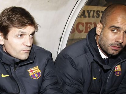 VIlanova y Guardiola, la pasada temporada en Vallecas.