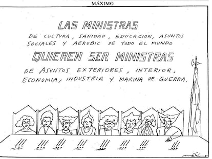 Viñeta de Máximo en El País el 1 de marzo de 1994.