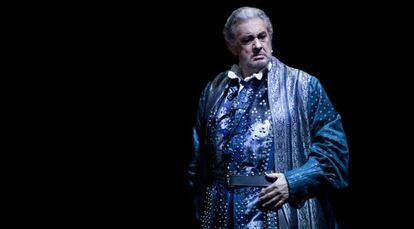 Placido Domingo durante la representación de 'Simon Boccanegra' de Verdi, en el Staatsoper de Berlín.