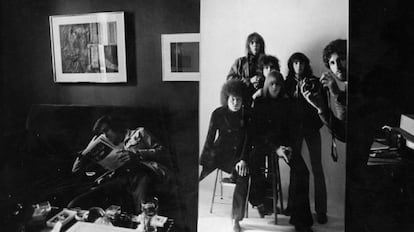 Danny Fields con los miembros de MC5.