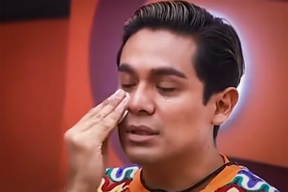 Ricardo Peralta en el programa 'La casa de los famosos'.
