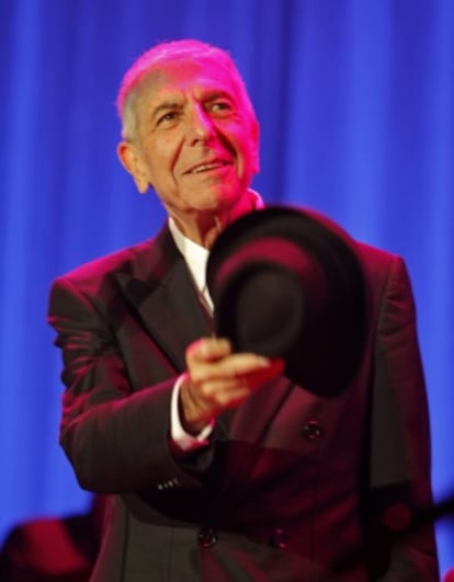 Leonard Cohen, durante un concierto en Valencia en 2009.