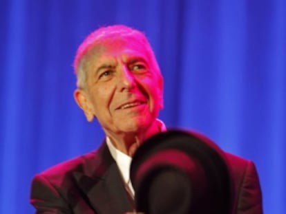 Leonard Cohen, durante un concierto en Valencia en 2009.