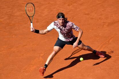 Stefanos Tsitsipas, durante el partido. 