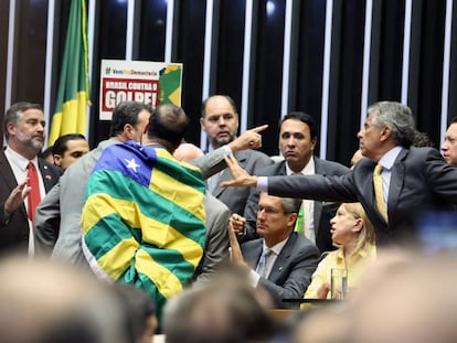 Votação do pedido de impeachment da presidenta Dilma Rousseff, na Câmara dos Deputados, em maio