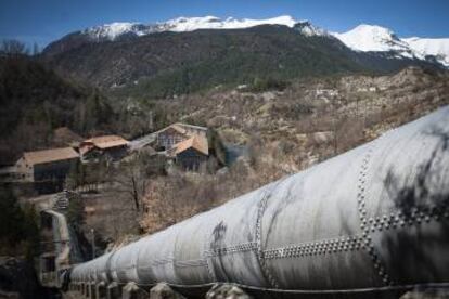 Vista d'una de les conduccions d'aigua.