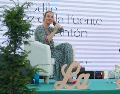 Odile Rodríguez de la Fuente, en el festival de Tamurejo.