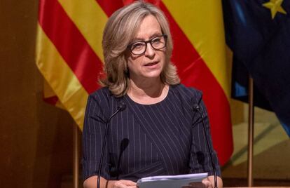 Gema Espinosa, directora de la Escuela Judicial del CGPJ, este lunes en Barcelona.