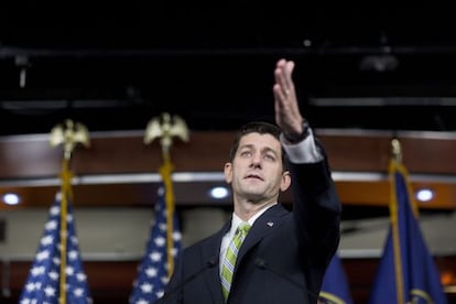 O presidente da Câmara de Representantes, Paul Ryan.