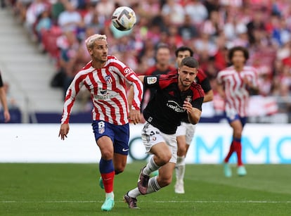 Antoine Griezmann, en el partido Atlético de Madrid-Osasuna.