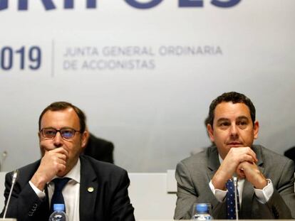 Los consejeros delegados de Grifols, Raimon Grifols y Víctor Grifols Deu. 