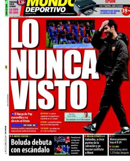 Portada de El Mundo Deportivo.