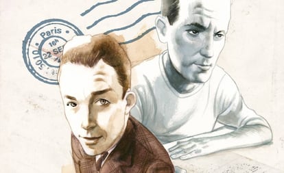 Albert Camus e René Char, vistos por Fernando Vicente.