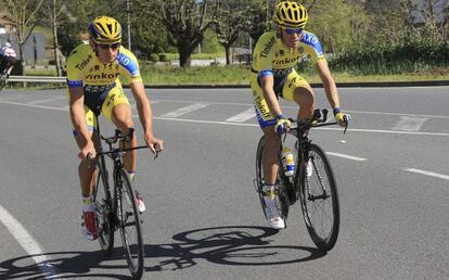 Kreuziger y Contador, en el País Vasco. 