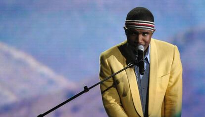 Frank Ocean en los premios Grammy en febrero de 2013.