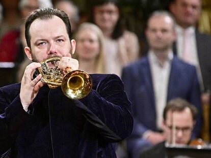 Andris Nelsons, durante uno de los ensayos.