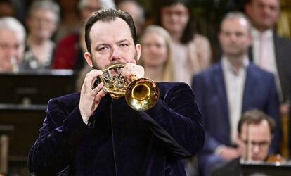 Andris Nelsons, durante uno de los ensayos.