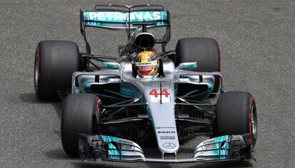 Lewis Hamilton en el GP de China de F1