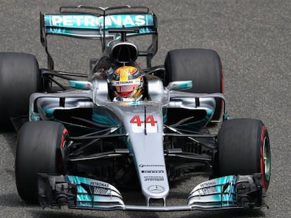 Lewis Hamilton en el GP de China de F1