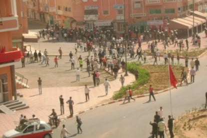 Enfrentamientos y despliegue policial en El Aaiún.