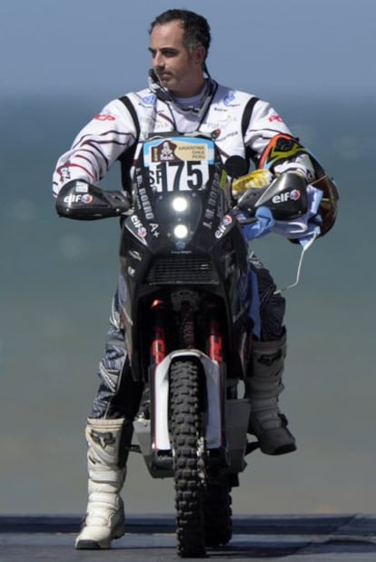 Jorge Martínez Boero, en la presentación del Dakar.