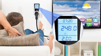 medidor de consumo eléctrico para pequeño y gran electrodoméstico.