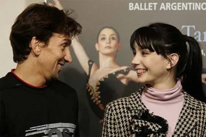 Julio Bocca y Tamara Rojo, ayer en Madrid.