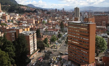 Vista de la ciudad de Bogotá.
