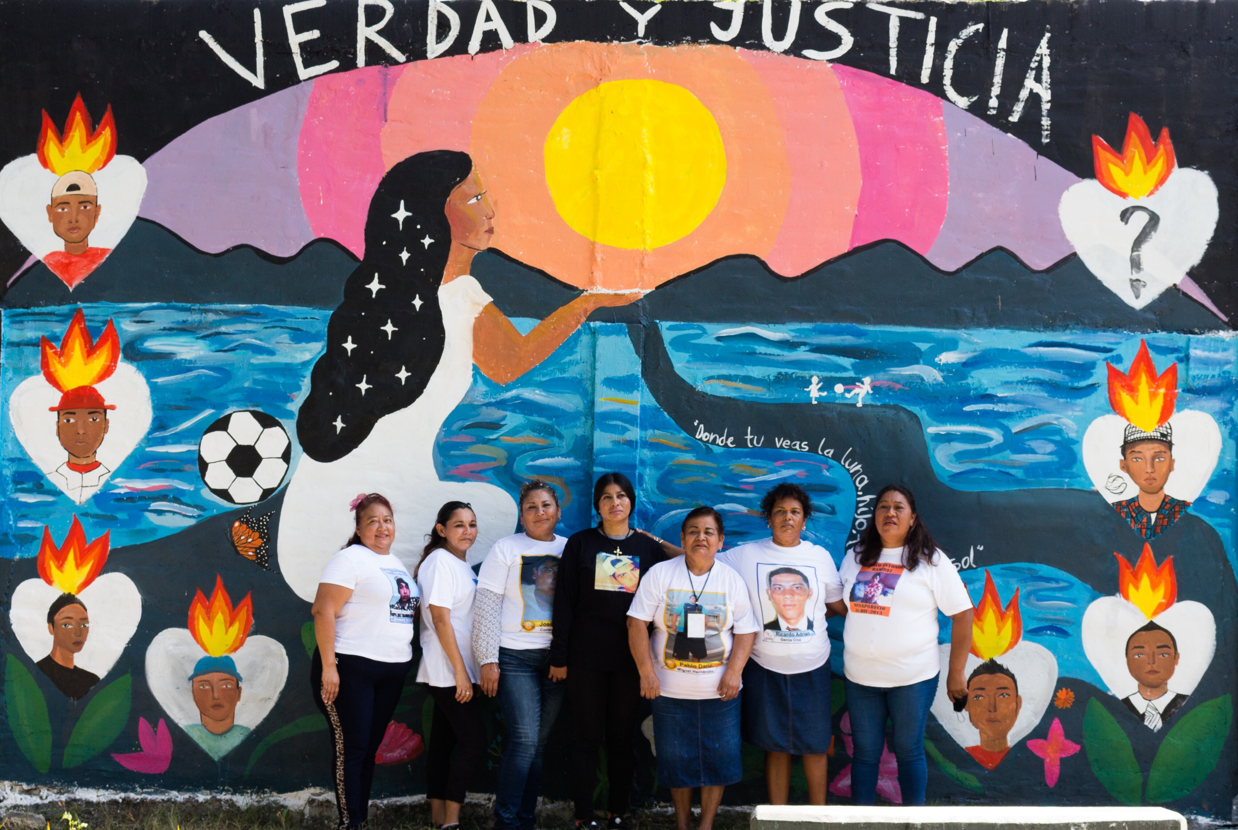 Las madres de siete jóvenes desaparecidos en 2013 en la colonia Formando Hogar, del Puerto de Veracruz.
