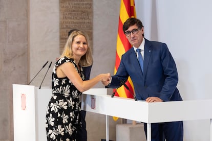Mònica Martínez, en la presentación del Govern.