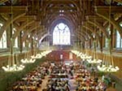 El comedor principal de la Universidad de Harvard, uno de los bastiones de la intelectualidad estadounidense.