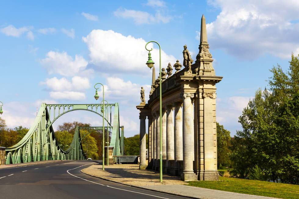 El puente Glienicke, entre Berlín y Potsdam.