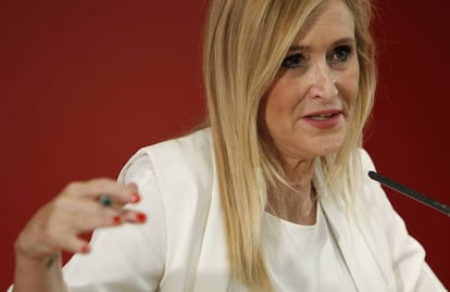 Cristina Cifuentes, el pasado 9 de agosto.