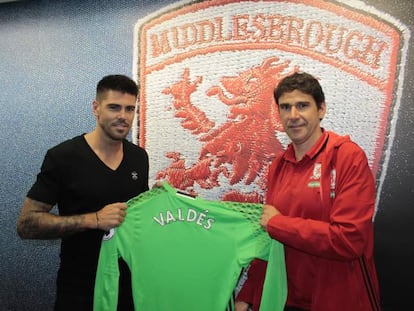 Valdés se va con Karanka al Middlesbrough