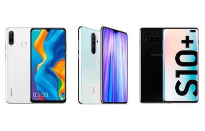 Huawei P30 Lite, Xiaomi Redmi Note 8 Pro, Samsung Galaxy S10+ y otros móviles en oferta.
