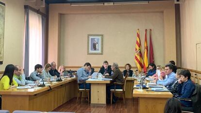 Pleno del Ayuntamiento de Alcañiz de este martes.