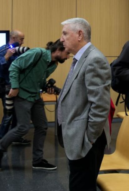 Sanz, en el tribunal que lo ha condenado.