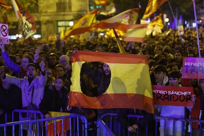 Manifestación frente a Ferraz el 9 de noviembre.