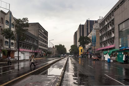 Vista actual de avenida Izazaga.