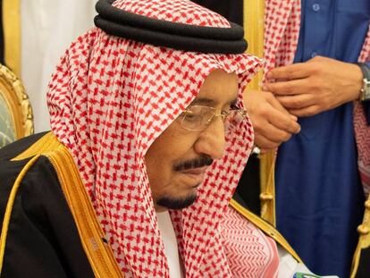 EL rey de Arabia Saudí, Salman bin Abdulaziz Al Saud, el 18 de diciembre de 2018 en Riad.