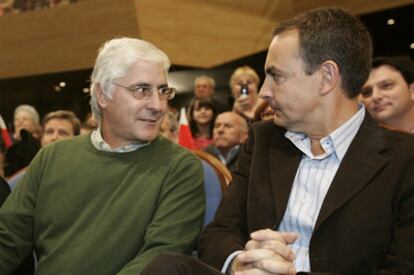 Barreda y Zapatero, en un acto celebrado en 2007 en Puertollano (Ciudad Real).