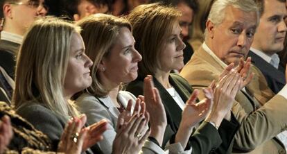 Mari Mar Blanco, Arantza Quiroga, Cospedal y Arenas, en Bilbao.