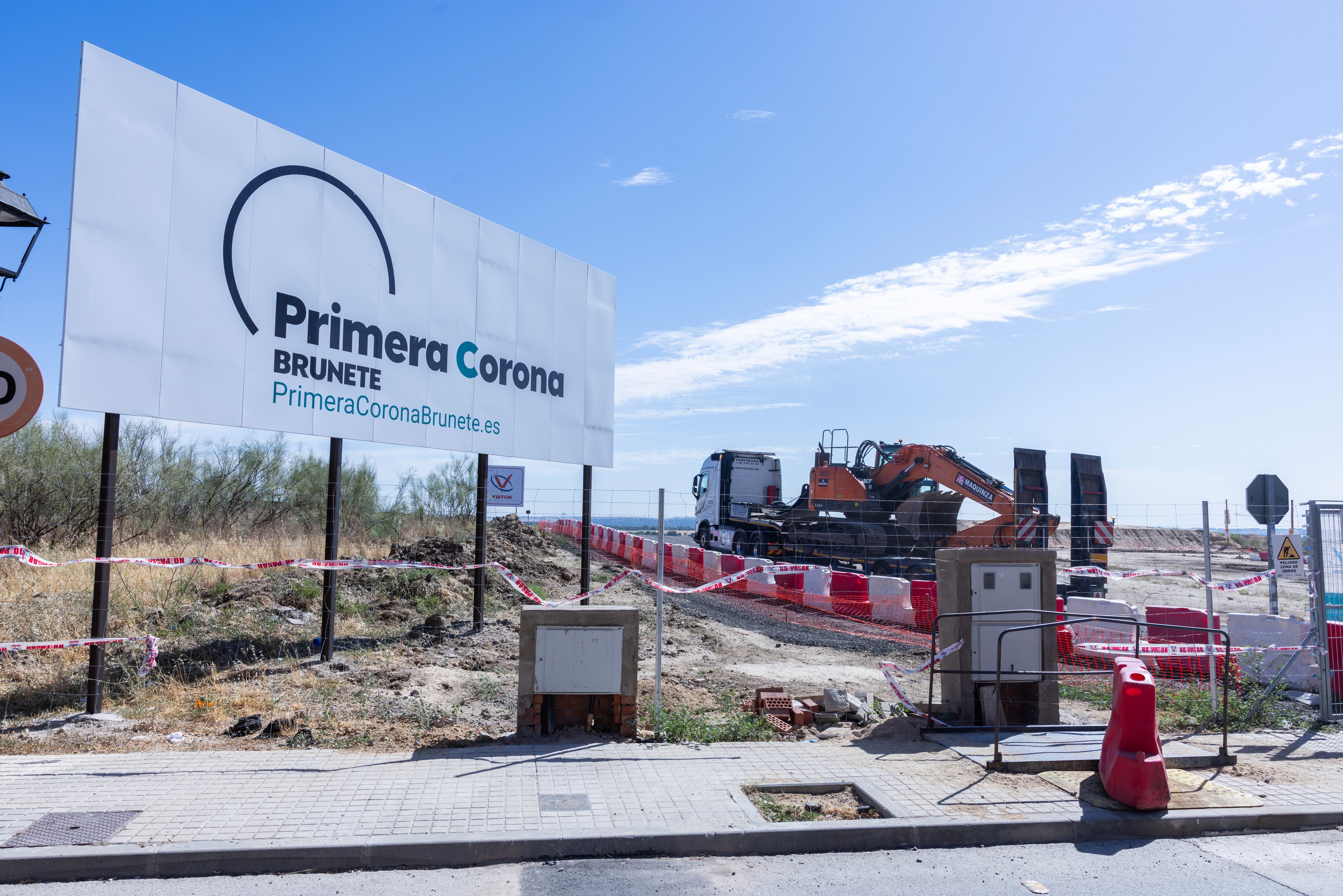 Trabajos en los terrenos de Nuevo Brunete.