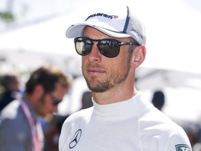 Jenson Button, en Melbourne. 