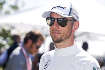 Jenson Button, en Melbourne. 