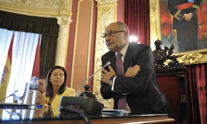 El excalde de Ourense, el día de su dimisión en septiembre de 2012