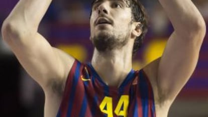 Ante Tomic, en un partido de la Euroliga.