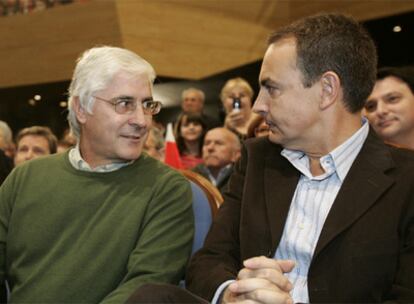 Barreda y Zapatero, en un acto socialista en Puertollano en 2007.